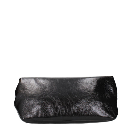 Jil Sander Black Leather Clutch Bag