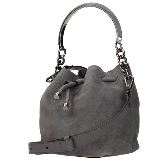 Jimmy Choo Gray Leather Handbag