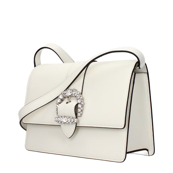 Jimmy Choo White Leather Crossbody Bag