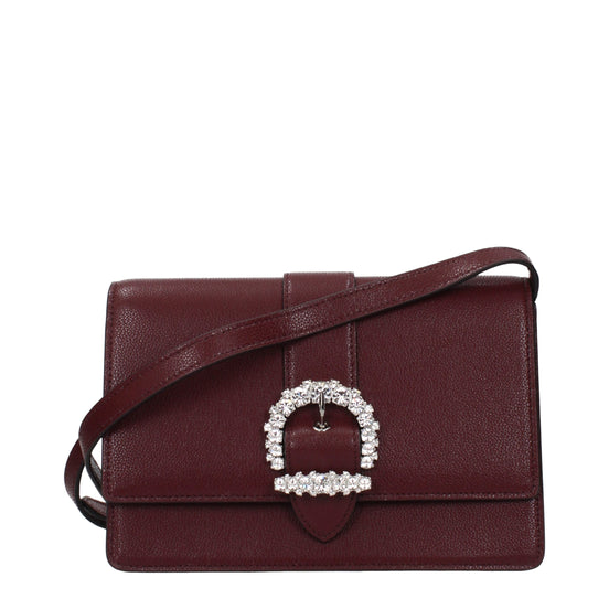 Jimmy Choo Red Leather Crossbody Bag
