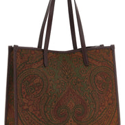 Etro Love Trotter Μεγάλη Πολύχρωμη Τσάντα Tote με Σχέδιο Paisley