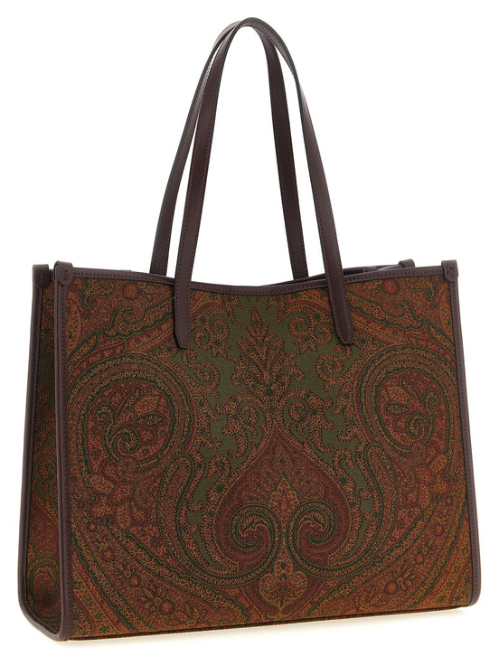 Etro Love Trotter Large Multicolor Paisley Tote Bag