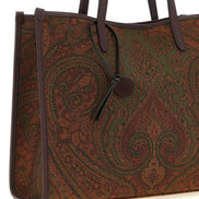 Etro Love Trotter Μεγάλη Πολύχρωμη Τσάντα Tote με Σχέδιο Paisley