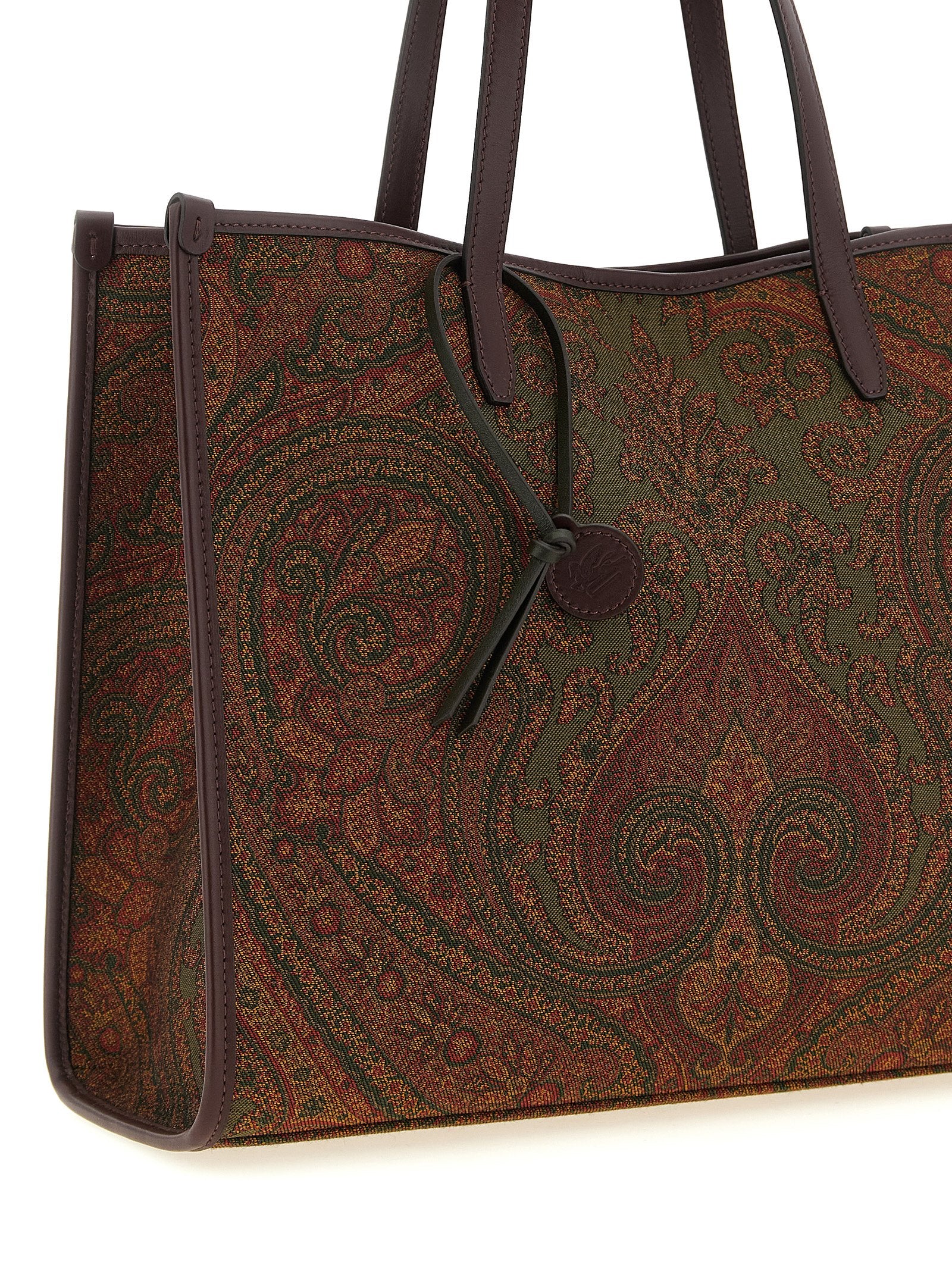 Etro Love Trotter Μεγάλη Πολύχρωμη Τσάντα Tote με Σχέδιο Paisley