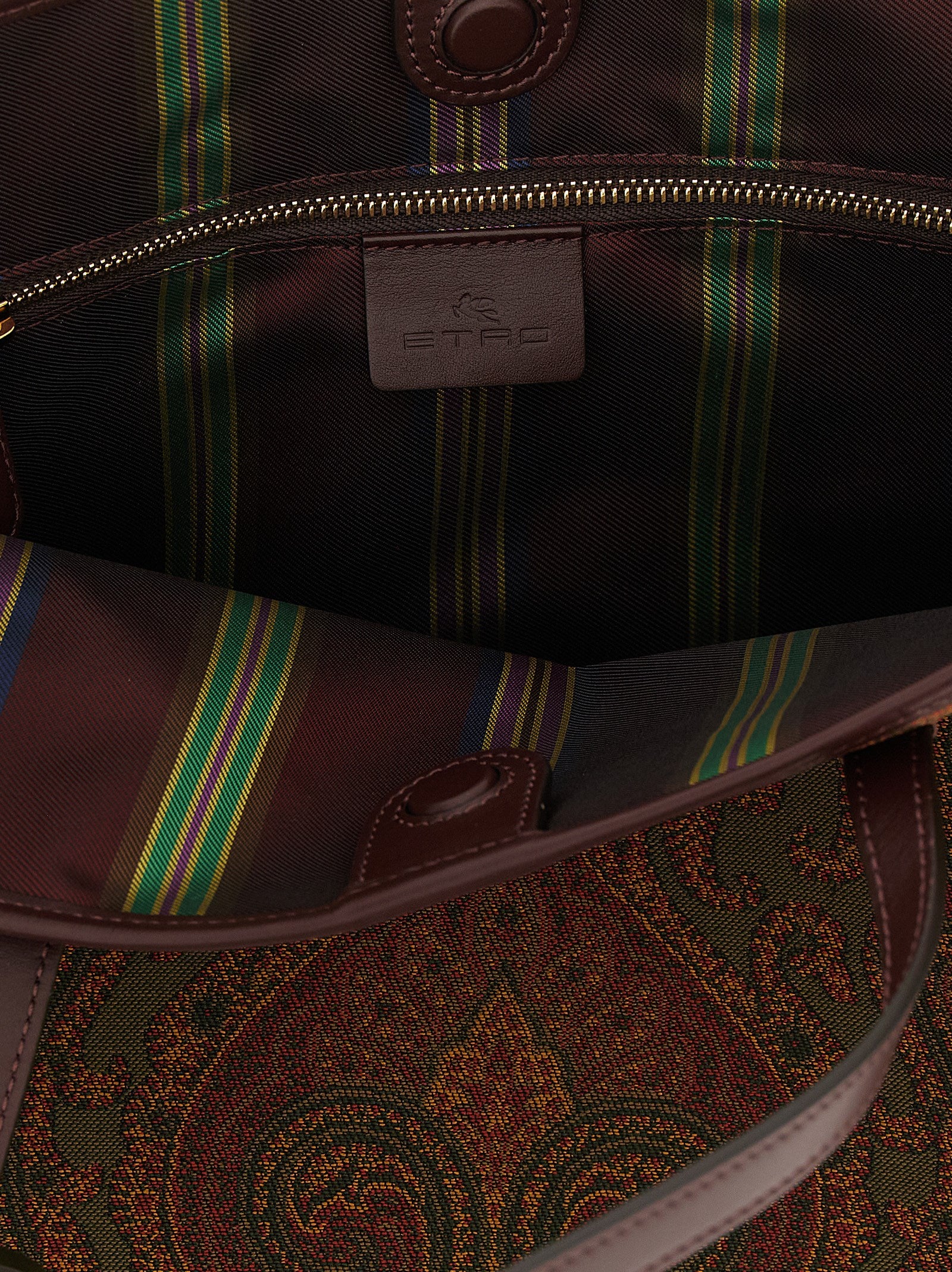 Etro Love Trotter Μεγάλη Πολύχρωμη Τσάντα Tote με Σχέδιο Paisley