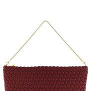 Naghedi Gala Red Satin Clutch Bag