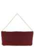 Naghedi Gala Red Satin Clutch Bag