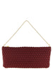Naghedi Gala Red Satin Clutch Bag