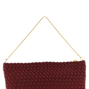 Naghedi Gala Red Satin Clutch Bag