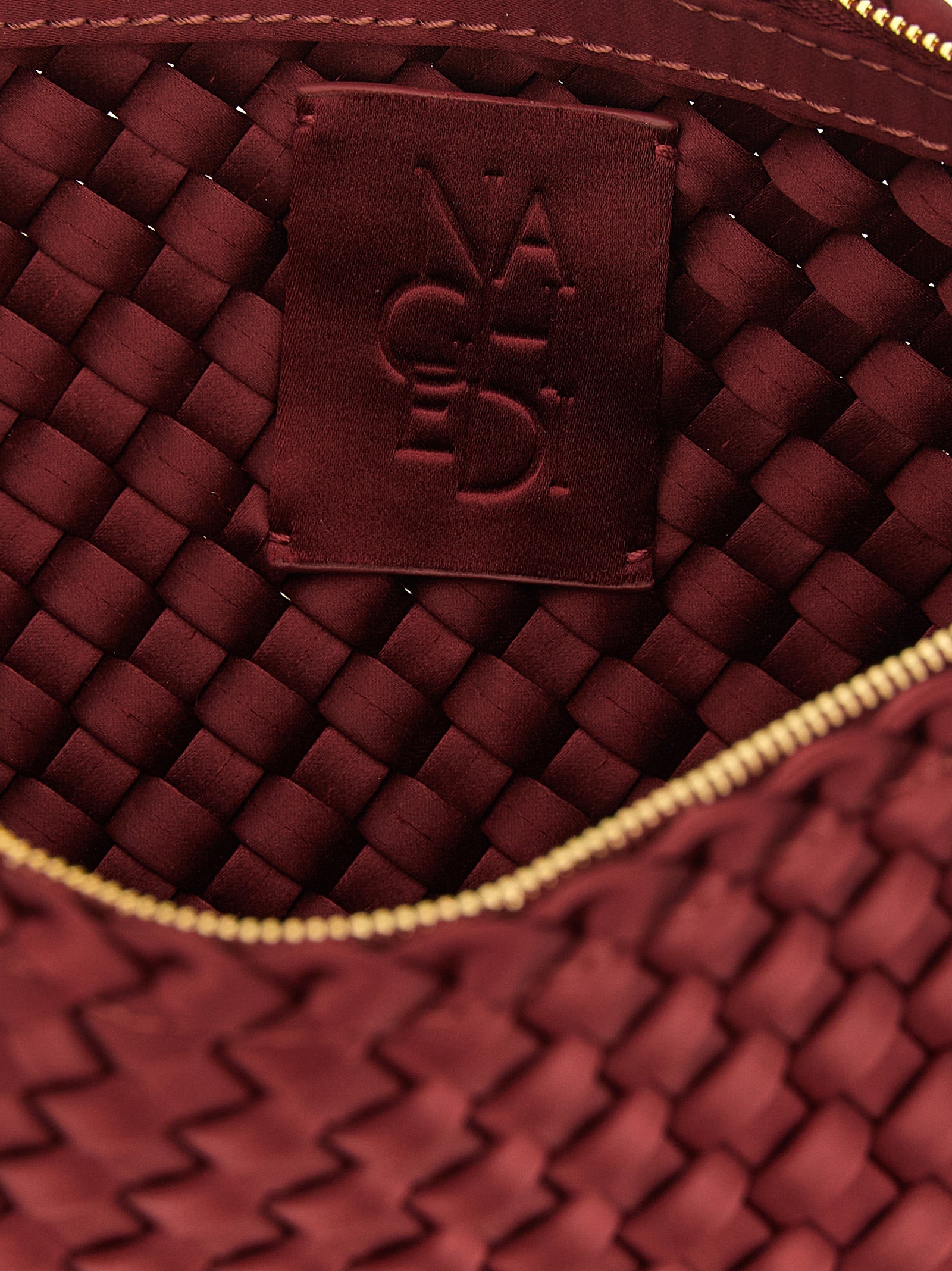 Naghedi Gala Red Satin Clutch Bag