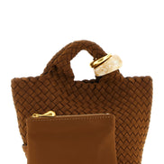 NAGHEDI Brown Nylon Handbag
