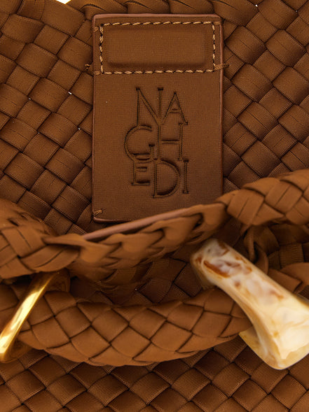 NAGHEDI Brown Nylon Handbag