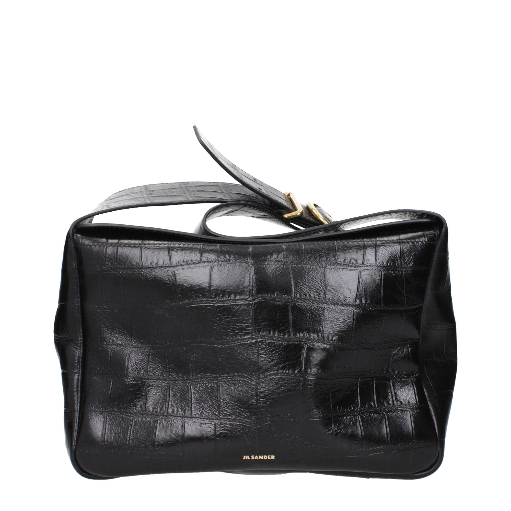 Jil Sander Black Leather Crossbody Bag