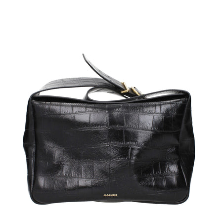 Jil Sander Black Leather Crossbody Bag