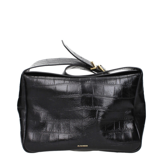 Jil Sander Black Leather Crossbody Bag