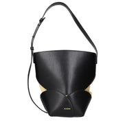 Jil Sander Black Leather Crossbody Bag