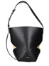 Jil Sander Black Leather Crossbody Bag