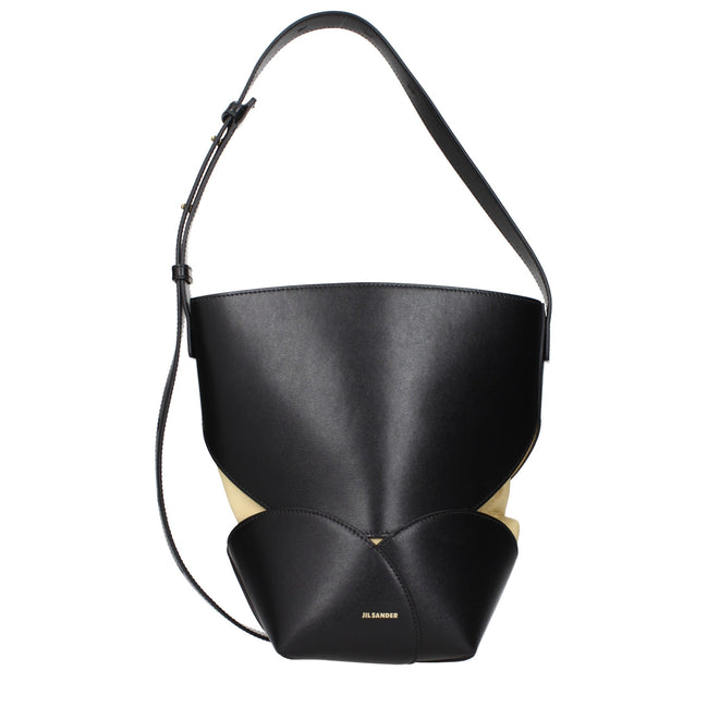 Jil Sander Black Leather Crossbody Bag