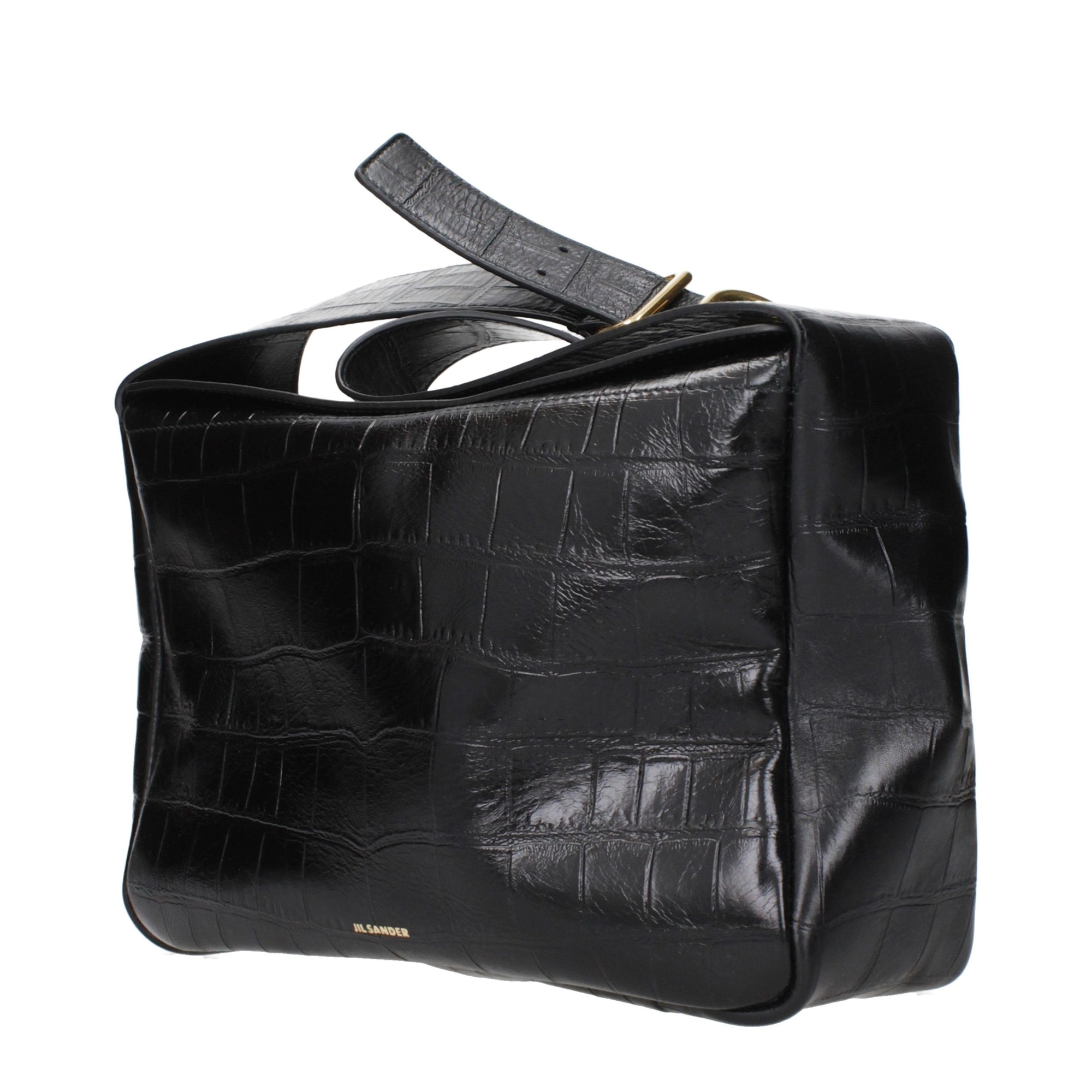 Jil Sander Black Leather Crossbody Bag