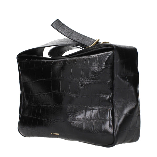 Jil Sander Black Leather Crossbody Bag