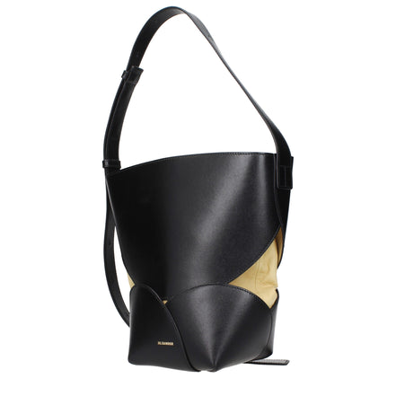 Jil Sander Black Leather Crossbody Bag