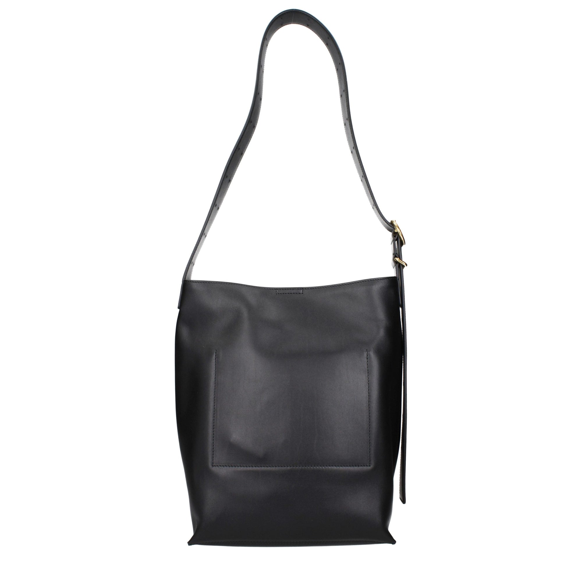 Jil Sander Black Leather Crossbody Bag