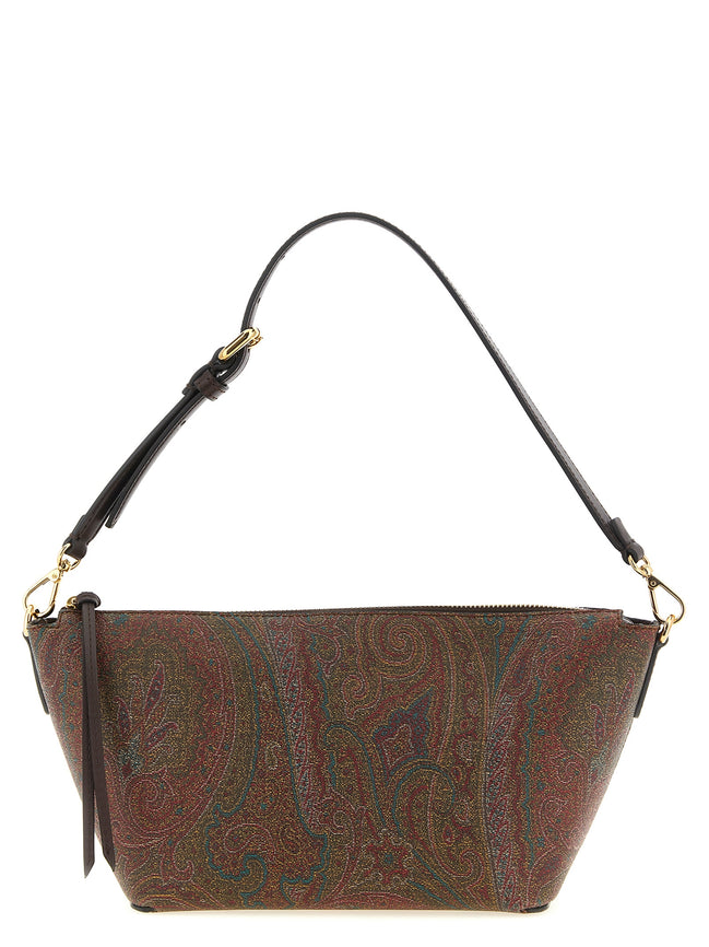 Etro Essential Arnica Brown Paisley Crossbody Bag