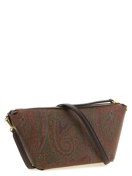 Etro Essential Arnica Brown Paisley Crossbody Bag