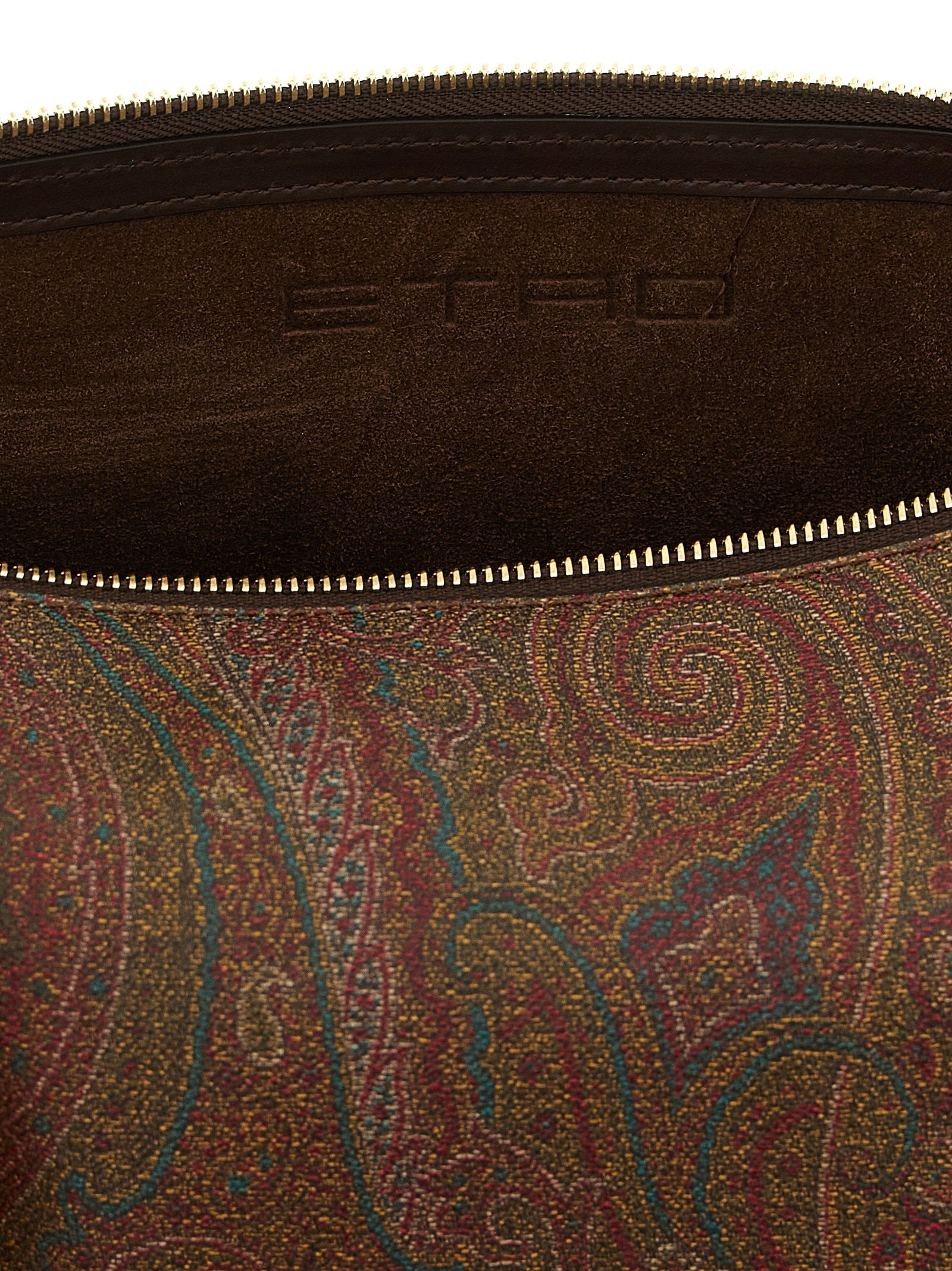 Etro Essential Arnica Brown Paisley Crossbody Bag