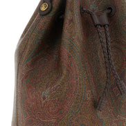 Etro Arnica Small Brown Paisley Bucket Bag