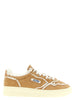 Autry Brown Lambskin Low Top Sneakers