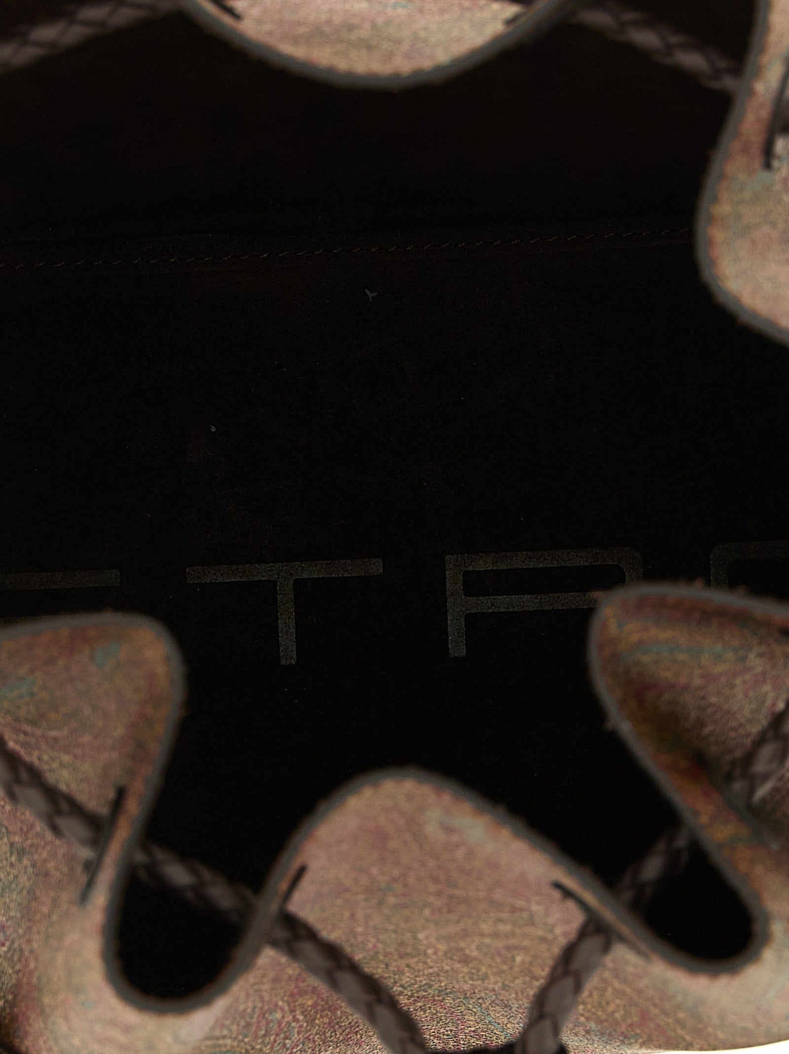 Etro Arnica Small Brown Paisley Bucket Bag