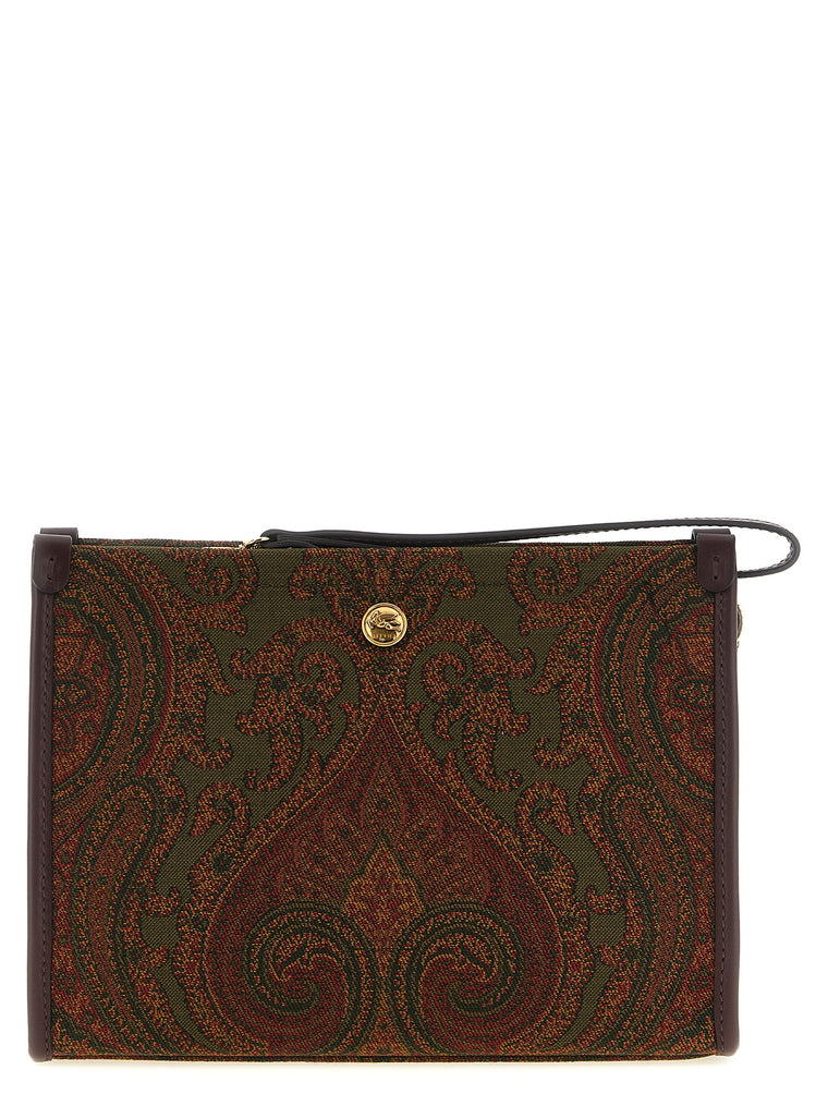 Etro Multicolor Polyester Clutch Bag