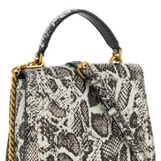 Pinko Mini Love One Top Ανοιχτό Γκρι Δερμάτινη Τσάντα Χειρός