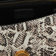 Pinko Mini Love One Top Ανοιχτό Γκρι Δερμάτινη Τσάντα Χειρός