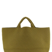 Naghedi St. Barths Large Bottle Green Bicolor Tote Bag