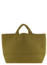 Naghedi St. Barths Large Bottle Green Bicolor Tote Bag