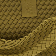 Naghedi St. Barths Large Bottle Green Bicolor Tote Bag