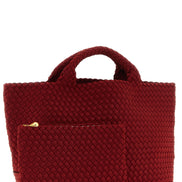Naghedi St. Barths Medium Deep Red Tote Bag