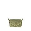 Saint Laurent Bicolor Suede Leather Shoulder Bag