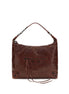 Balenciaga Bordeaux Τσάντα Ώμου από Δέρμα Αρνιού Ovis Aries Aries