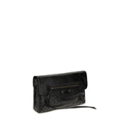 Balenciaga Black Lamb Ovis Aries Aries Clutch Bag