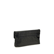 Balenciaga Black Lamb Ovis Aries Aries Clutch Bag