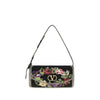 Valentino Garavani Black Satin Shoulder Bag