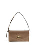 Valentino Garavani Brown Calf Leather Bos Taurus Shoulder Bag