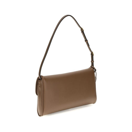 Valentino Garavani Brown Calf Leather Bos Taurus Shoulder Bag