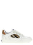 Burberry Beige Leather Low Top Sneakers