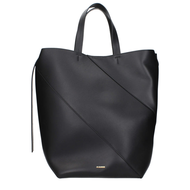 Jil Sander Black Leather Crossbody Bag
