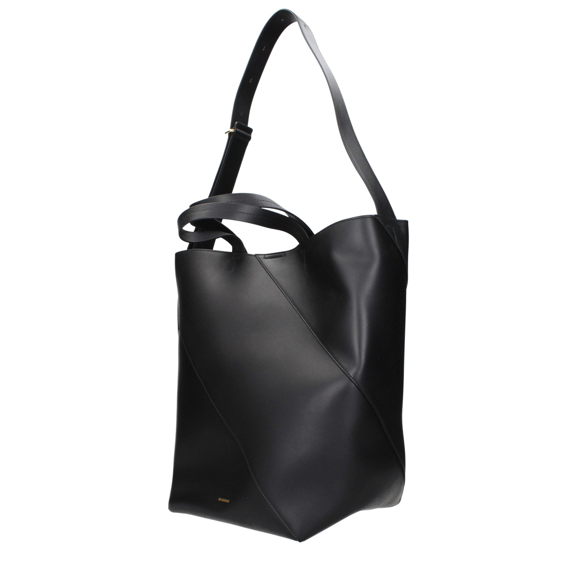 Jil Sander Black Leather Crossbody Bag