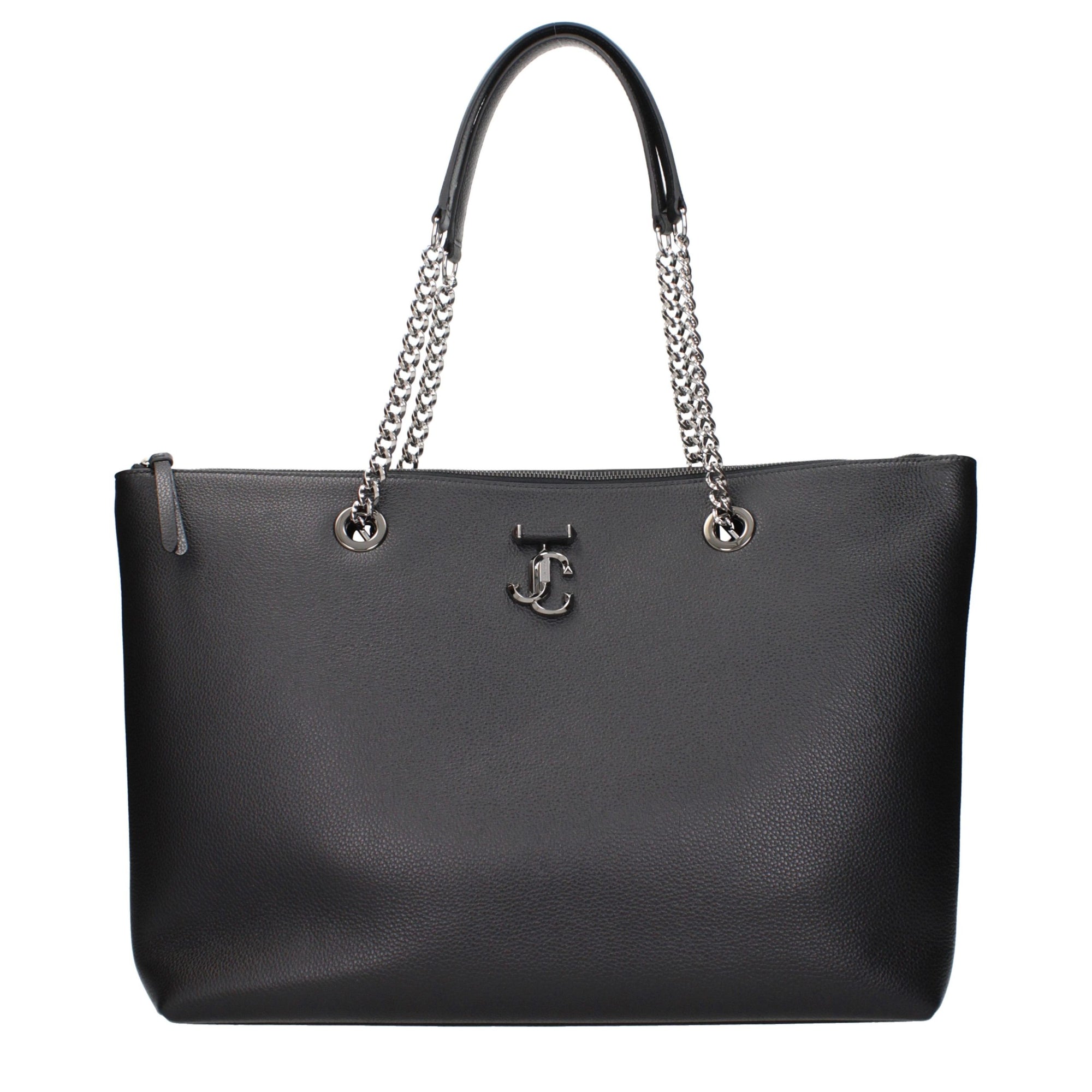 Jimmy Choo Black Leather Shoulder Bag